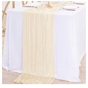 16 pack cream/beige cheese cloth table runner (13.3 feet), table cloth